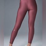 Alo Yoga NWT 7/8 High-Waist Airlift Leggings In A Burgundy Truffle Size L Photo 0