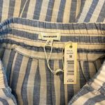 Max Studio  - NWT Hi-Low Hem Linen Blend Striped Skirt Sz M Photo 6