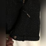 Randolph Duke  Black Motorcycle Vest Asymmetrical Zipper Tweed Look NWT! Photo 7