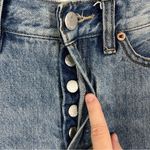 We The Free Jean Shorts 24” Blue Cut Off High Distressed Cotton Denim Jorts Photo 1