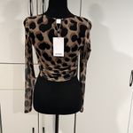 Monki  mesh crop top .‎ Size XS Photo 4