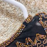 Laurence Kazar Imperfect vintage silk beaded top Paris-New York medium large Photo 7