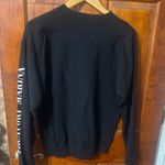 Firstport Black Sweatshirt with Dog Graphic Photo 3