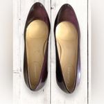 Calvin Klein Renni Snakeskin Burgundy Pump Heels Almond Round Toe Size 7.5 Photo 4