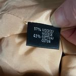 Lafayette 148 Petite Ruffle Sleeve Brown Gold Pink Floral Blazer Size 8P Career Photo 5