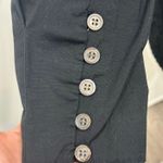 Veronica Beard  Black Peplum Pintuck Structured Minimalist Office Siren Blouse Photo 9