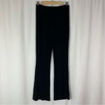 Princess Polly  | Black Ribbed Knit High Rise Pants 6 Photo 5