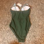 E.M.MENIE One Piece Cutout Swimsuit Women's Green Blue Swimwear Photo 1