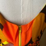 Vintage 70s Pomaré Tahiti Orange Yellow Hibiscus Maxi Dress XS Honolulu Photo 6