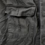 Miss Me Womens Denim Vest S Black Embellished Distressed Sleeveless Drawstring Photo 11