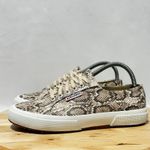 Suprega Womens 2750 Taupe Snake Print Low Top Sneakers Photo 6