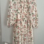 Draper James Cottage Floral Mini Dress Cream Long Sleeve Babydoll Brunch Shower Photo 7
