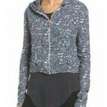 Frank & Eileen Rare Graphic Doodle Patterned Grey Hoodie Silver Photo 0