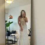 Edikted  Floral Beaded Strapless Top  Photo 2