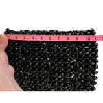 Beaded Floral Design Shoulder Bag‎ Black Photo 8