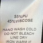 Mittoshop  Chocolate Faux Leather Puff Sleeve Mini Dress Photo 6