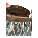 Myra Bag Seeker Leather Crossbody shoulder Handbag Canvas Blue Photo 3