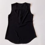 EXPRESS  Semi Sheer Sleeveless V Neck Black Top Size XS Photo 4