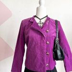 Purple Faux Suede Jacket, Y2K, Vintage, 2000s, Grunge, Retro, Small, 90s Photo 0