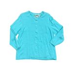 Cherokee Aqua Blue Cardigan Sweater & Tank Top Set Women's Knit Crew Neck XXL Photo 5