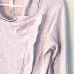 Lululemon  Size 4 Jacket Gray Cowl Neck Wrap Full Zip with Thumb Loops Yoga Photo 2