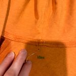 Mblem Y2K Style Low Cut Tunic Knit Sweatshirt Hooded Top Women’s Size Medium Orange Photo 2