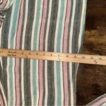 For Cynthia  Pants XL Blue Linen Blend Striped Womens Wide Leg Pull On Pants NWT Photo 7