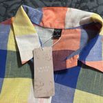 EMERY ROSE women’s size small button front multicolored Plaid Button Photo 7