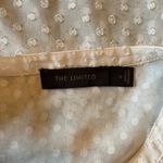 The Limited  White Swiss Dot Lace Top Cap Sleeve Size S Small EUC Photo 7