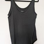 Quince Black Double Scoop Neck Tank Top Sz S Photo 0