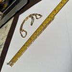 Gold Tone Fargo Chain 7 1/4 In Bracelet & 31 1/2 Inch Necklace Set Photo 5