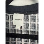 Maeve Anthropologie Black White Cropped Bubble Blouse Size Small Photo 6