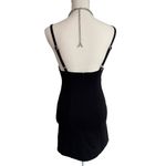 AREA Butterfly Mini Dress in Black Small New Womens Crystal Necklace Photo 7