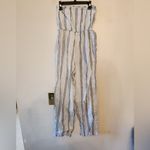 GOA Beachwear By Japna Sundress Strapless blue and white stripes size medium Photo 1