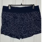 Athleta  Trekkie North Printed Shorts Blue Plus Size 18 Pockets‎ Photo 1