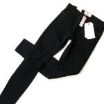 Current/Elliott NWT Stiletto in Jet Black Destroy Stretch Skinny Jeans 27 Photo 1