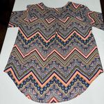 Est 1946 Boho Geo V Neck Blouse Black Size L Photo 1