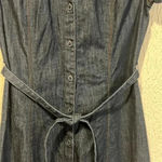 Calvin Klein Jeans  dark denim button up dress size small Photo 4
