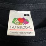 Fruit of the Loom  Unisex Black T-Shirt Size Small Photo 2