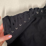 Self Esteem y2k Size Medium Black Corset Crop Tube Top Size Medium Lace Up Sides Photo 6