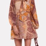 NWT divine heritage paisley orchid mini dress s Orange Photo 0