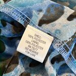 Elle  size 8 women hi low maxi skirt lined elastic waist blue black spotted print Photo 5