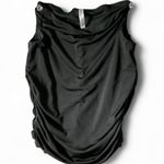 Lucy in the Sky ‎ Black Sleeveless Ruched Whimsigoth Party Top Gothic Grunge Photo 0