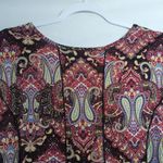 Sami & Jo  Paisley A line Long Sleeve Dress Artsy Boho Size PXL Photo 7