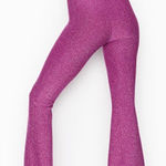 Victoria's Secret Victoria’s Secret Shimmer Purple Flare Pants Photo 0