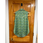 Cinq à Sept Cinq A Sept Womens Leon Sleeveless Pearl Snap Floral Print Blouse Size Large Photo 4