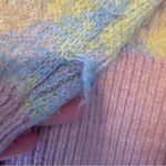 ZARA  Pink & Yellow Argyle Cardigan S Photo 7