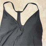 EXPRESS  Swim Black Deep V T Back Side Caged One Piece Swimsuit Size Small Photo 1