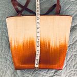 Le SAC Handmade Ombré Bucket Purse Shoulder bag. Orange Photo 6