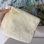 Castro Cream Off White Soft Faux Fur Clutch Wristlet Bag 10.5" x 8" Zip Closure Photo 0